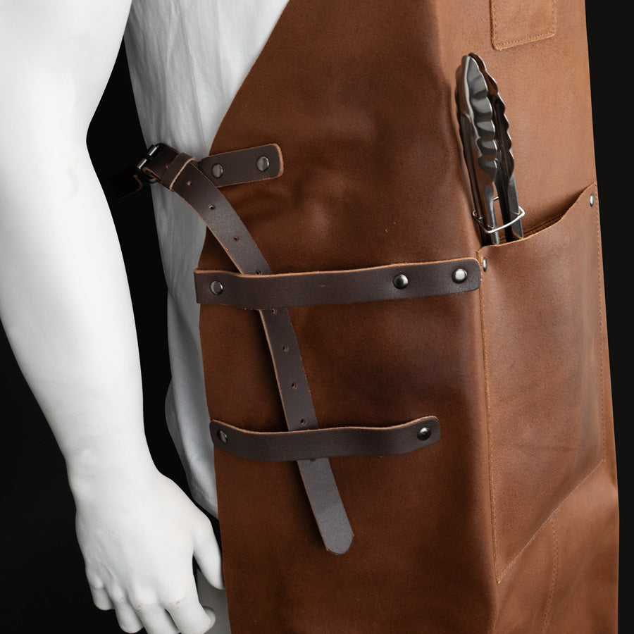 Set Asador de Cuero de Búfalo