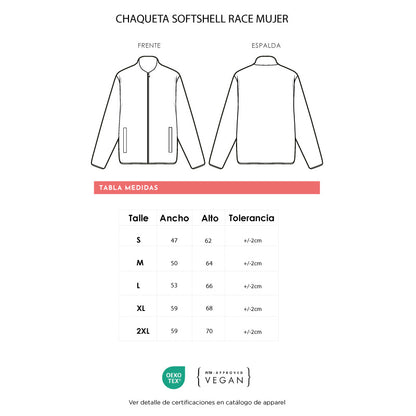 Chaqueta Softshell Race Mujer